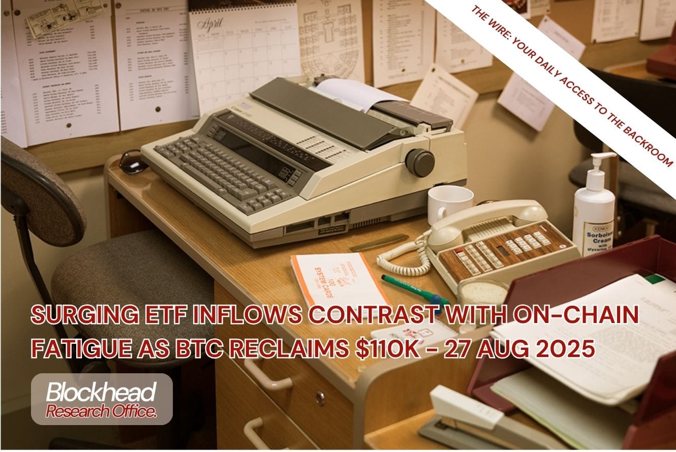 Surging ETF Inflows Contrast With On-Chain Fatigue as BTC Reclaims $110K