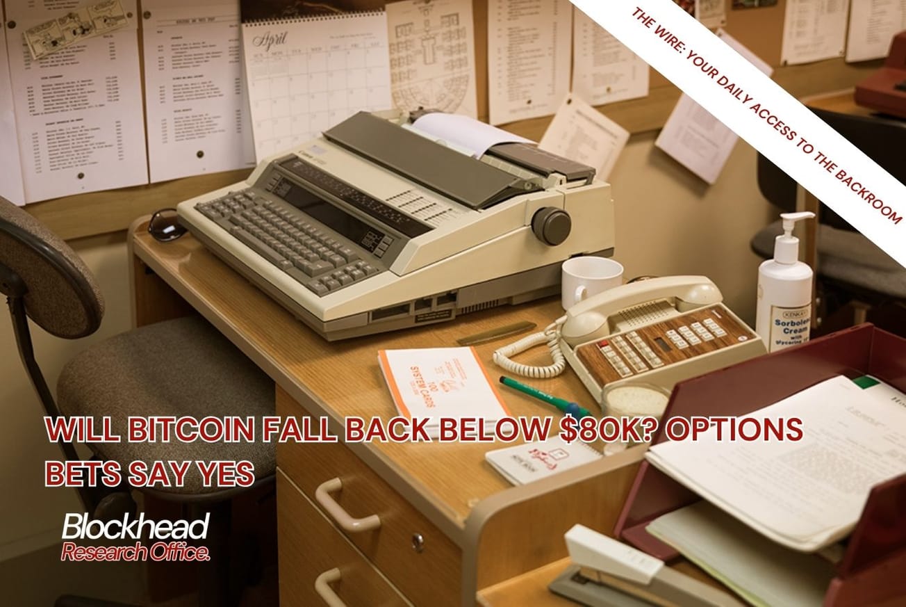 Will Bitcoin Fall Back Below $80k? Options Bets Say Yes